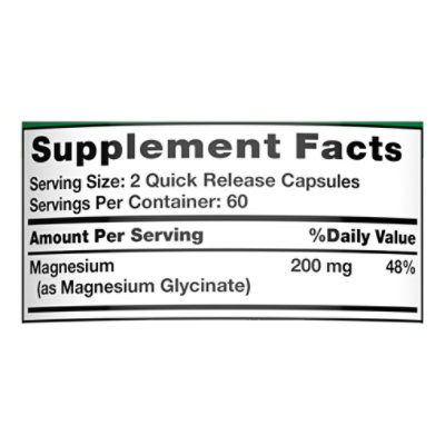 Nature's Truth Magnesium Glycinate Capsules - 120 CT - Image 2