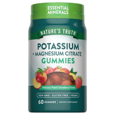 Nature's Truth Potassium + Magnesium Citrate Gummies - 60 CT - Image 1