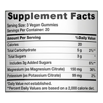 Nature's Truth Potassium + Magnesium Citrate Gummies - 60 CT - Image 2