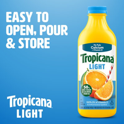 Tropicana Light Orange Juice Beverage No Pulp with Calcium and Vitamin D - 46 Fl. Oz. - Image 2