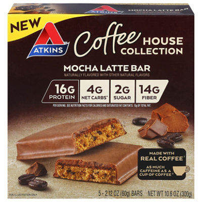 Atkins Mocha Latte Meal Bar - 10.6 OZ - Image 3