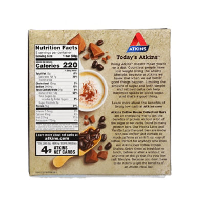 Atkins Mocha Latte Meal Bar - 10.6 OZ - Image 5