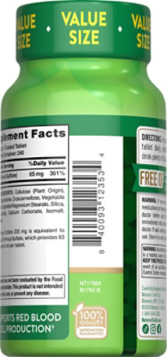 Nature's Truth Iron Tablets - 240 CT - Image 4