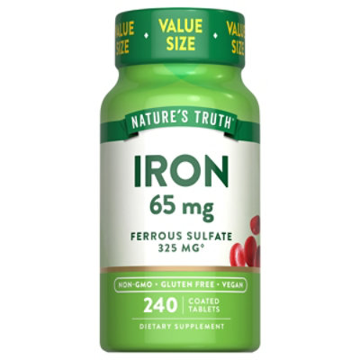 Nature's Truth Iron Tablets - 240 CT - Image 1