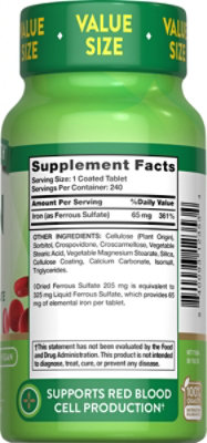 Nature's Truth Iron Tablets - 240 CT - Image 2