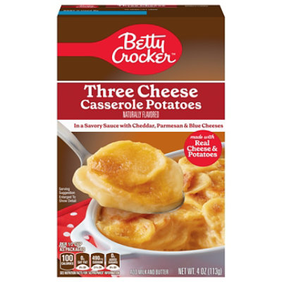 Betty Crocker Three Cheese Sliced Potatoes 12 Pack - 4 OZ - Image 1