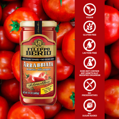 Filippo Berio Arrabbiata Pasta Sauce 24oz - 24 OZ - Image 7