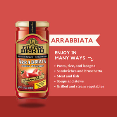 Filippo Berio Arrabbiata Pasta Sauce 24oz - 24 OZ - Image 3