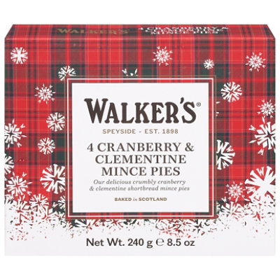 Walkers Cranberry & Clementine Mince Pie 8.5oz - 8.5 OZ - Image 3