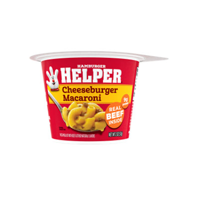 Hamburger Helper Pasta Cheeseburger Macaroni, Microwave Cup, 2 Oz. - 2 OZ - Image 1