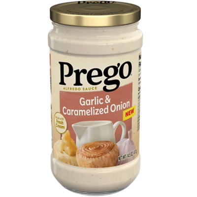 Prego Garlic and Caramelized Onion Alfredo Pasta Sauce - 14.5 Oz - Image 1