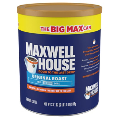 Maxwell House Original Roast Ground Coffee, 33.1 Oz Canister - 33.1 OZ - Image 3