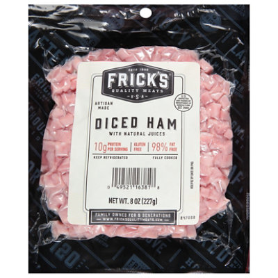 Fricks Diced Ham - 8 OZ - Image 2