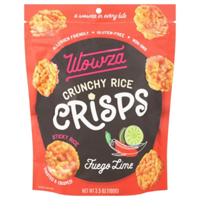 Wowza Fuego Lime Rice Crisps 3.5oz - 3.5 OZ