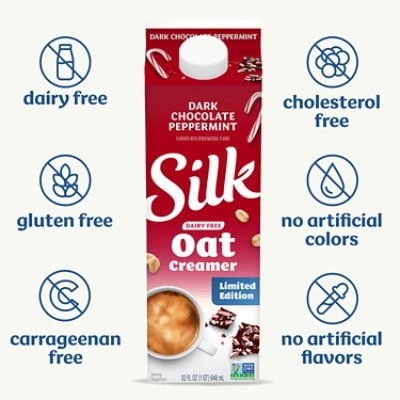 Silk Oat Dark Chocolate Peppermint Creamer - 32 Fl. Oz. - Image 2