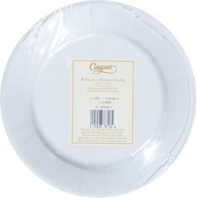 Linen Fuchsia Salad Plates - 8 CT - Image 4