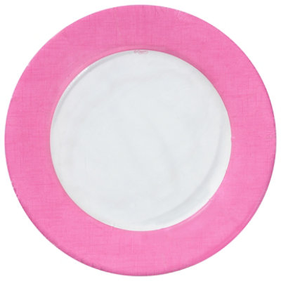 Linen Fuchsia Salad Plates - 8 CT - Image 1