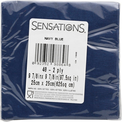 Sens Navy Blue Bev Nap - 40 CT - Image 4