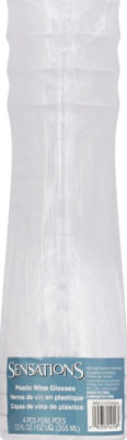 Wine 12 Ounce Clear Glass - 4 CT - Image 2
