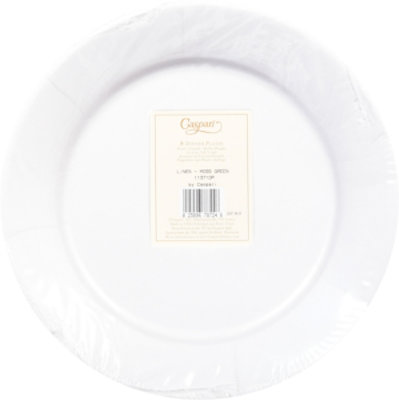 Linen Moss Green Dinner Plates - 8 CT - Image 4