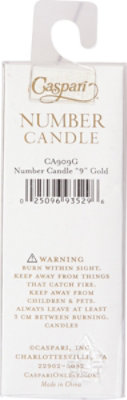 Caspari Number Nine Gold Candle - 1 CT - Image 4