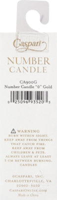 Caspari Number 0 Gold Candle - 1 CT - Image 4