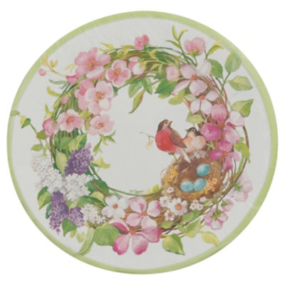 Spring Wreath Salad Plate - 8 CT - Image 3