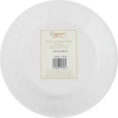 Spring Wreath Salad Plate - 8 CT - Image 4