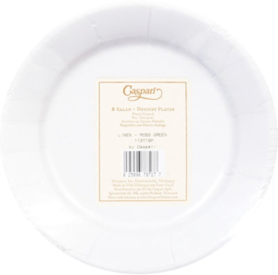 Linen Moss Green Salad Plates - 8 CT - Image 4