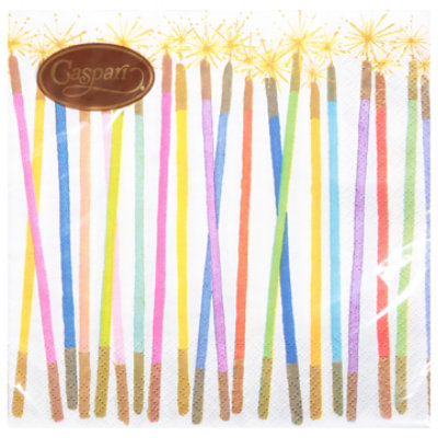 Caspari Candles Luncheon Napkin - 20 CT - Image 2