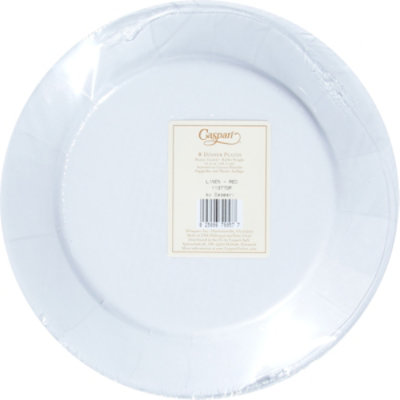 Linen Red Dinner Plates - 8 CT - Image 4