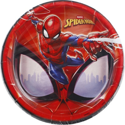 8 Spiderman Plate 9 Inch - 8 CT - Image 2