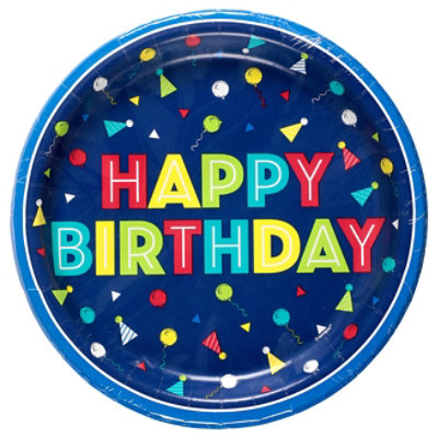 Unique Conft Cake Bday 9inplate 8ct - 8 CT - Image 2