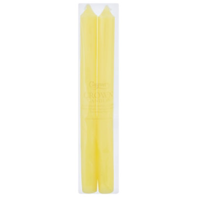 Caspari Yellow Duet Candle - 2 CT - Image 3