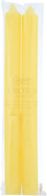 Caspari Yellow Duet Candle - 2 CT - Image 2