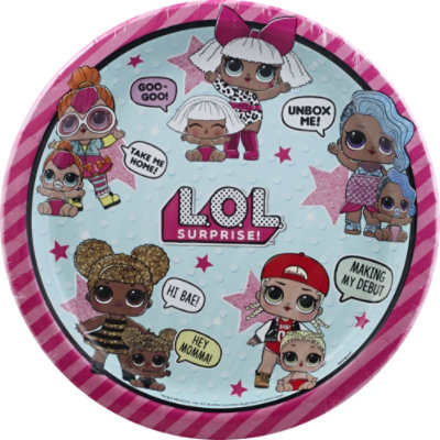 Unique Lol Surprise 9in Plate 8ct - 8 CT - Image 2