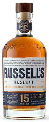 Russells Reserve Bourbon 15 Year 117.6 Proof - 750 Ml (limited quantities may be available in store) - Image 1