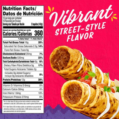 Delimex Beef Taquitos Frozen Snacks - 50 Count - Image 6