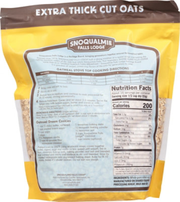 Snoqualmie Falls Extra Thick Oats - 28 OZ - Image 6