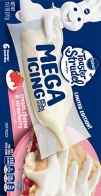 Pillsbury Mega Icing Strawberry Cream Cheese Toaster Strudel Pastries 6 Count - 13.3 OZ - Image 5