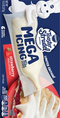 Pillsbury Mega Icing Strawberry Toaster Strudel Pastries 6 Count - 13.3 OZ - Image 5
