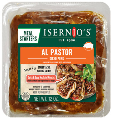 Isernios Al Pastor Diced Pork 12oz - 12 OZ