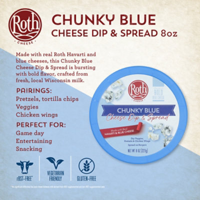 Roth Chunky Blue Cheese Dip & Spread - 8 OZ - Image 5