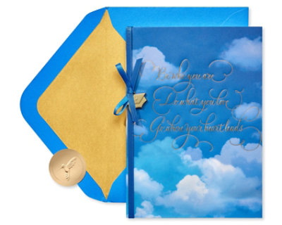 Papyrus Sky with Clouds Graduation Card - Each - Image 4
