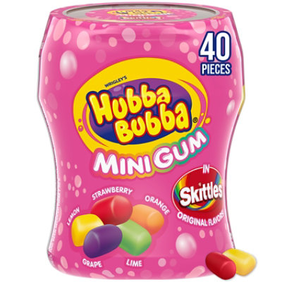 Hubba Bubba Suger Free Rainbow Gum Bottle 40 Pieces Each - 40 CT - Image 1