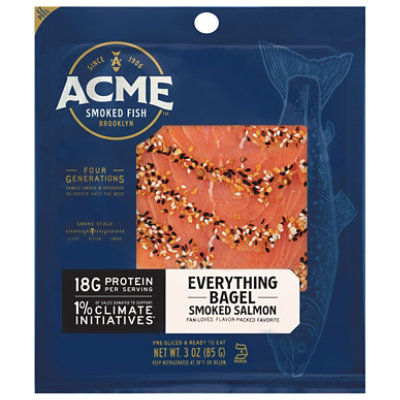 Acme Salmon Smoked Everything Bagel - 3 OZ - Image 3