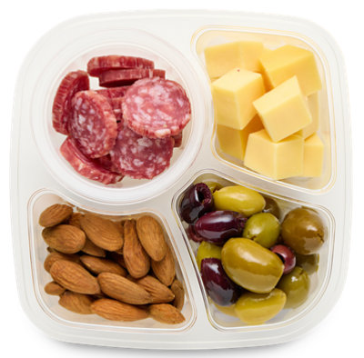 ReadyMeals Olive Almond Salami Cheese Quad - Ready2Eat - Each - Image 1