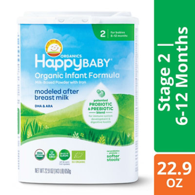 Happy Baby Organics Stage 2 Infant Formula - 22.9 Oz - Image 1