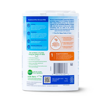 Happy Baby Organics Stage 1 Infant Formula - 22.9 Oz - Image 2