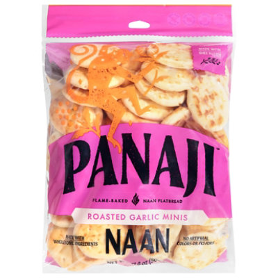 Panaji Roasted Garlic Naan Minis - 17.6 OZ - Image 2